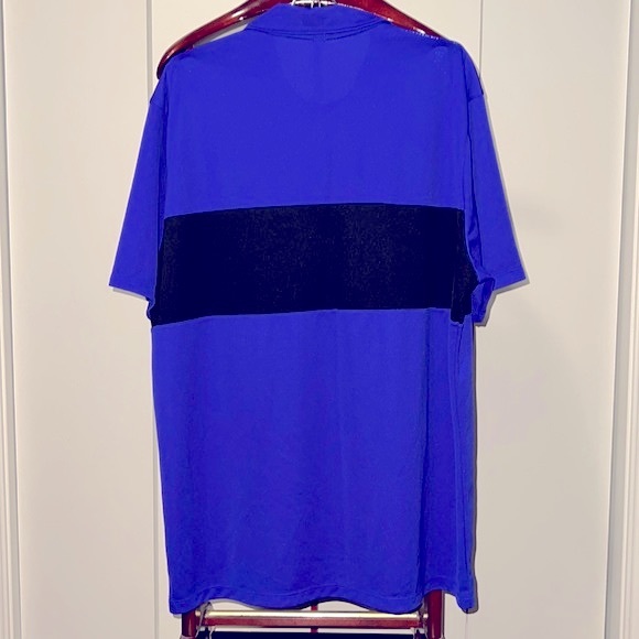Nike Golf Dri-Fit Men’s Purplish Blue/Black Polo Shirt Standard Fit Size XL - Picture 3 of 3
